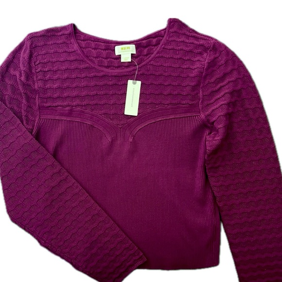 Maeve Anthropologie Ribbed Knit Sweater XL NWT - Picture 2 of 9